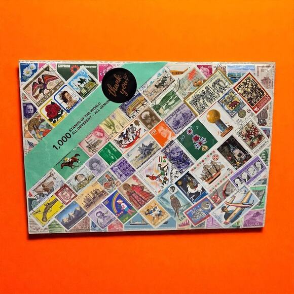 1000 Stamps of the World Vintage Starter Collection Worldwide Display Pack Gift - Picture 6 of 6